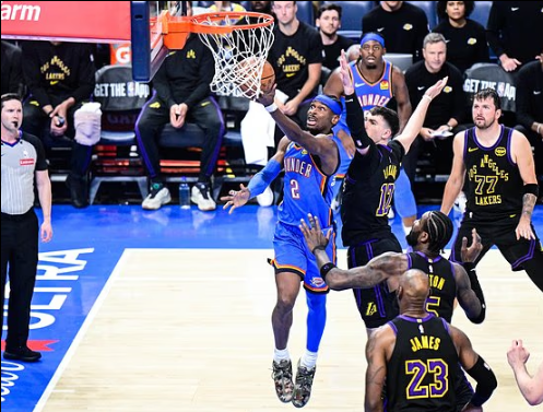 NBA直播赛后情书:亚历山大砍下28分,率领雷霆以139-96大胜湖人,东契奇腿筋受伤